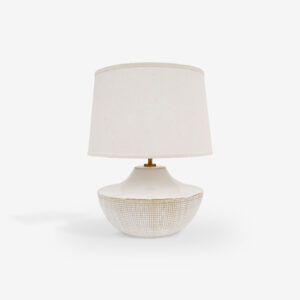 TABLE LAMP D.40X50 LUNNETA WHITE