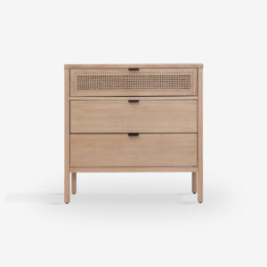 CHEST 3 DRAWER VEGETAL BUT BROWN