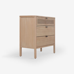 CHEST 3 DRAWER VEGETAL BUT BROWN