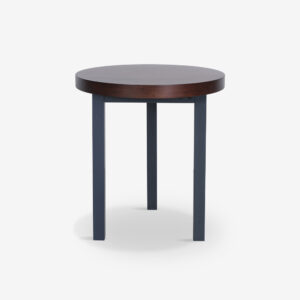 SIDE TABLE WITH METAL EDENSOR BROWN ITG