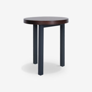 SIDE TABLE WITH METAL EDENSOR BROWN ITG