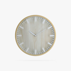 WALL CLOCK 7769-1 D30CM BEIGE STRIP