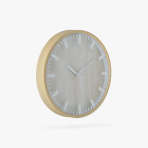 WALL CLOCK 7769-1 D30CM BEIGE STRIP