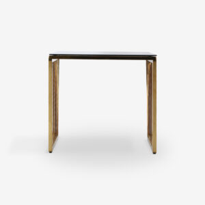 END TABLE GLAXE 60X60X54 BLACK GOLD