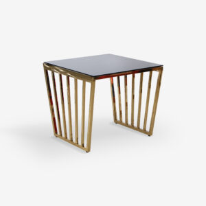 END TABLE GLAXE 60X60X54 BLACK GOLD