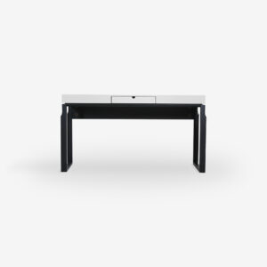 CONSOLE TABLE CODY MATT WHITE / DARK BLACK OAK