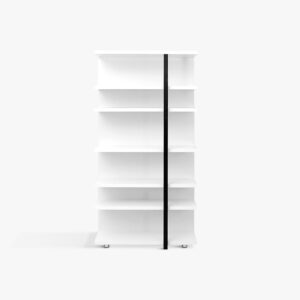 BOOKSHELF 100X36X199 URSULLA WHITE