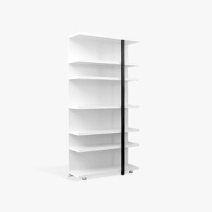 BOOKSHELF 100X36X199 URSULLA WHITE