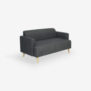 SOFA 2 SEATER 145X71X71 SABINA BLACK