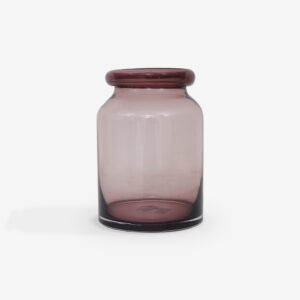 VASE GLASS AREUM MAROON